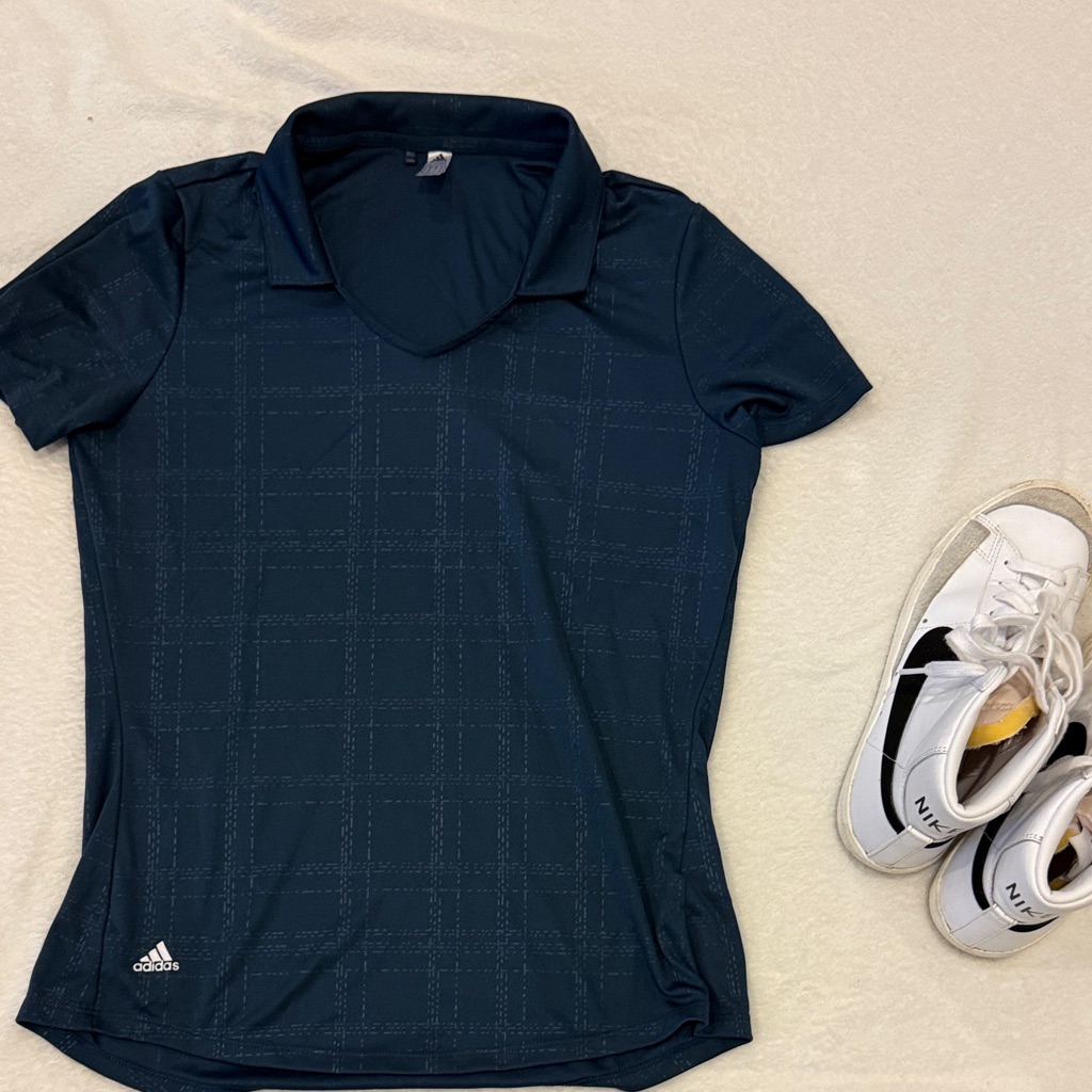 Adidas Ajga Navy Blue Polo Shirt